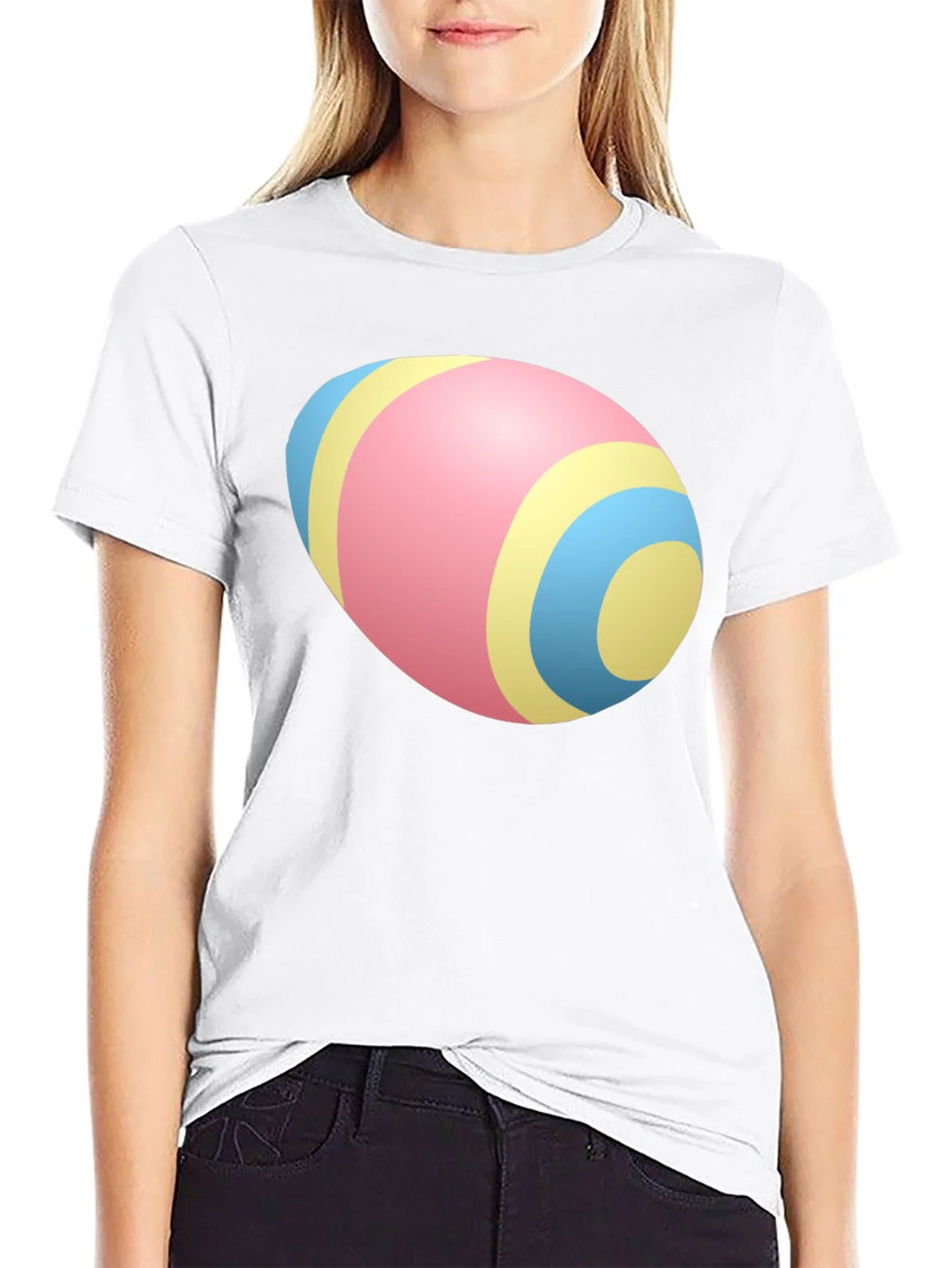 Easter Egg Pattern Black T-Shirt product image 8
