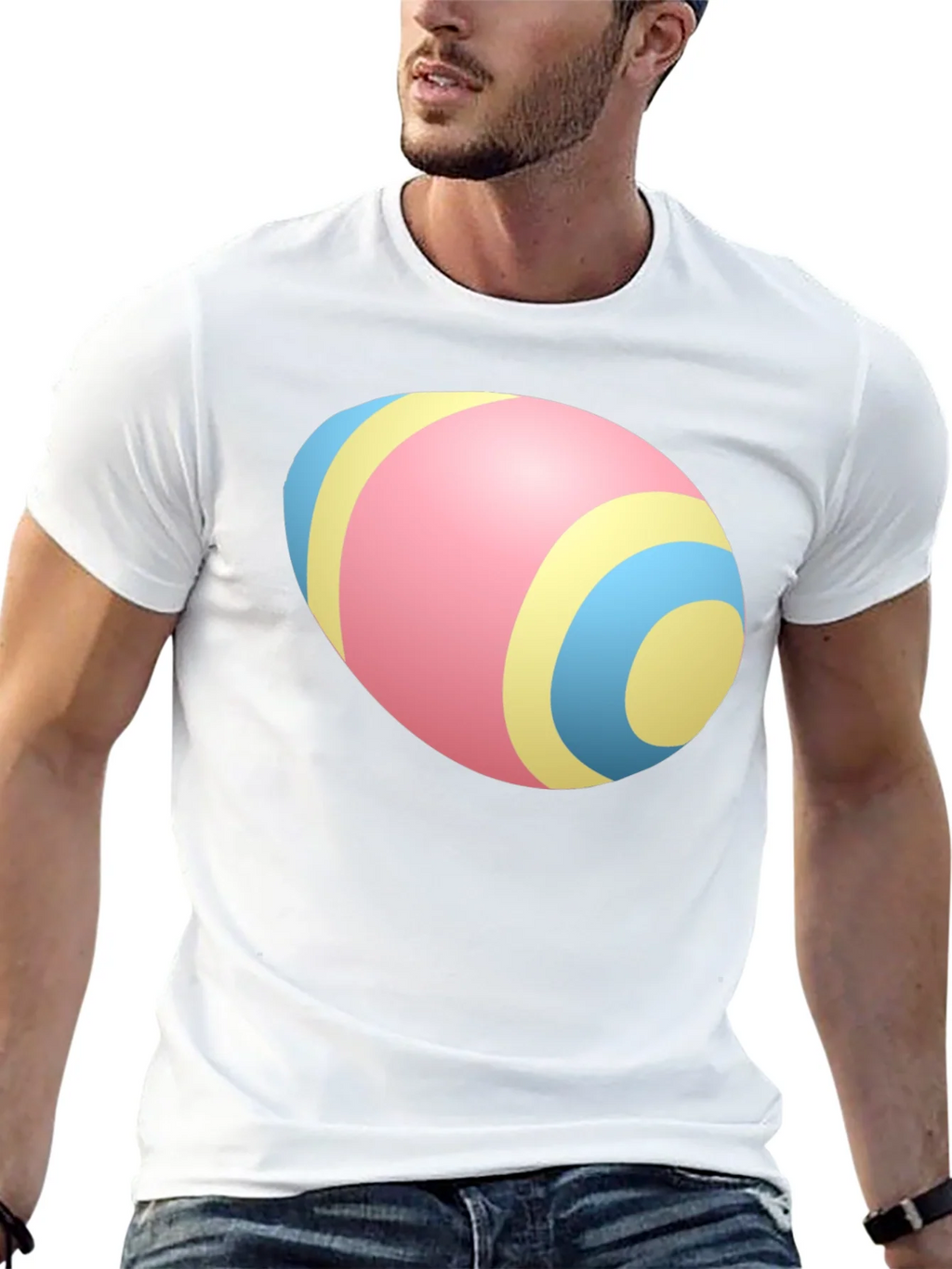 Easter Egg Pattern Black T-Shirt product image 12