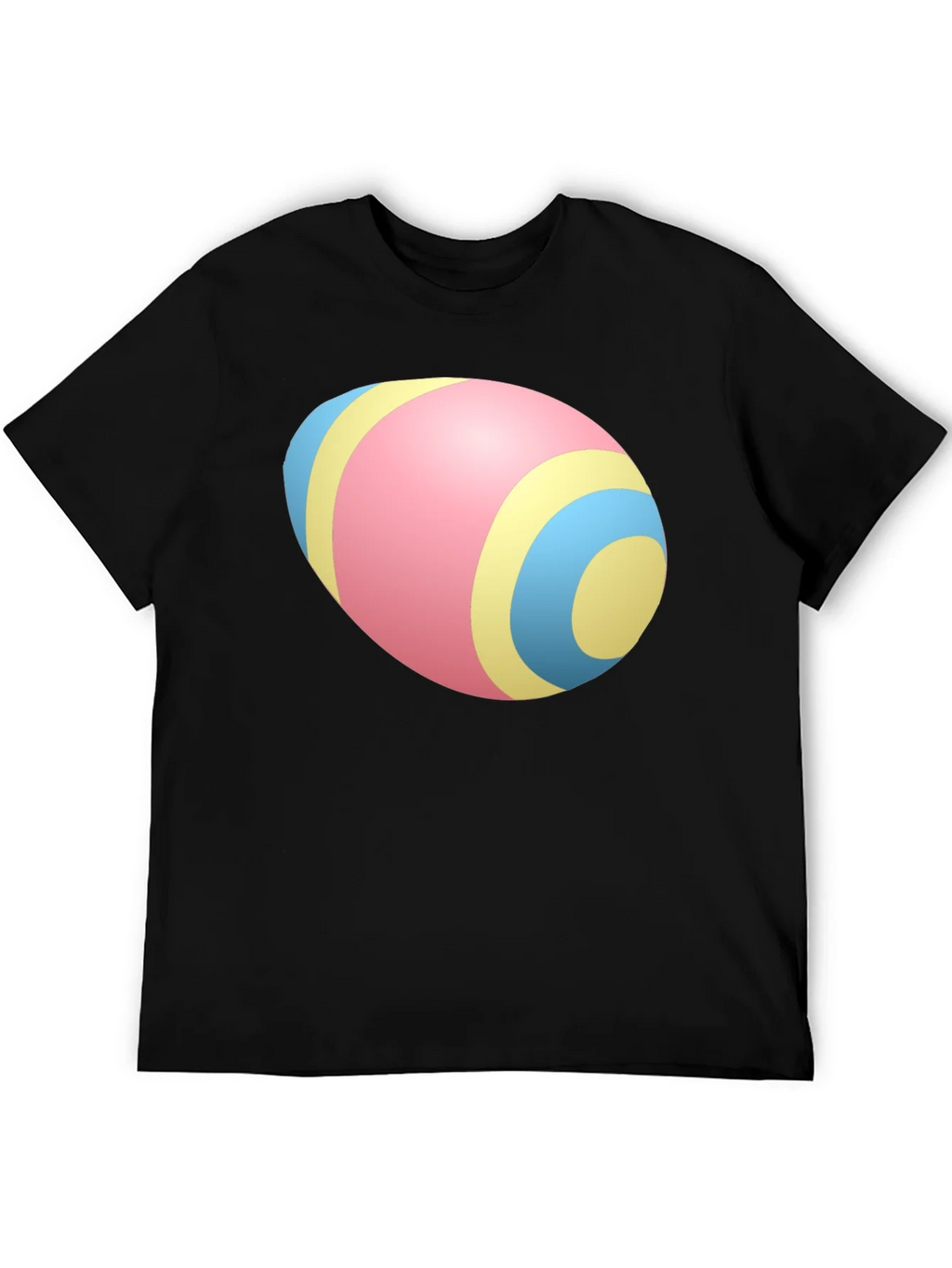 Easter Egg Pattern Black T-Shirt product image 5