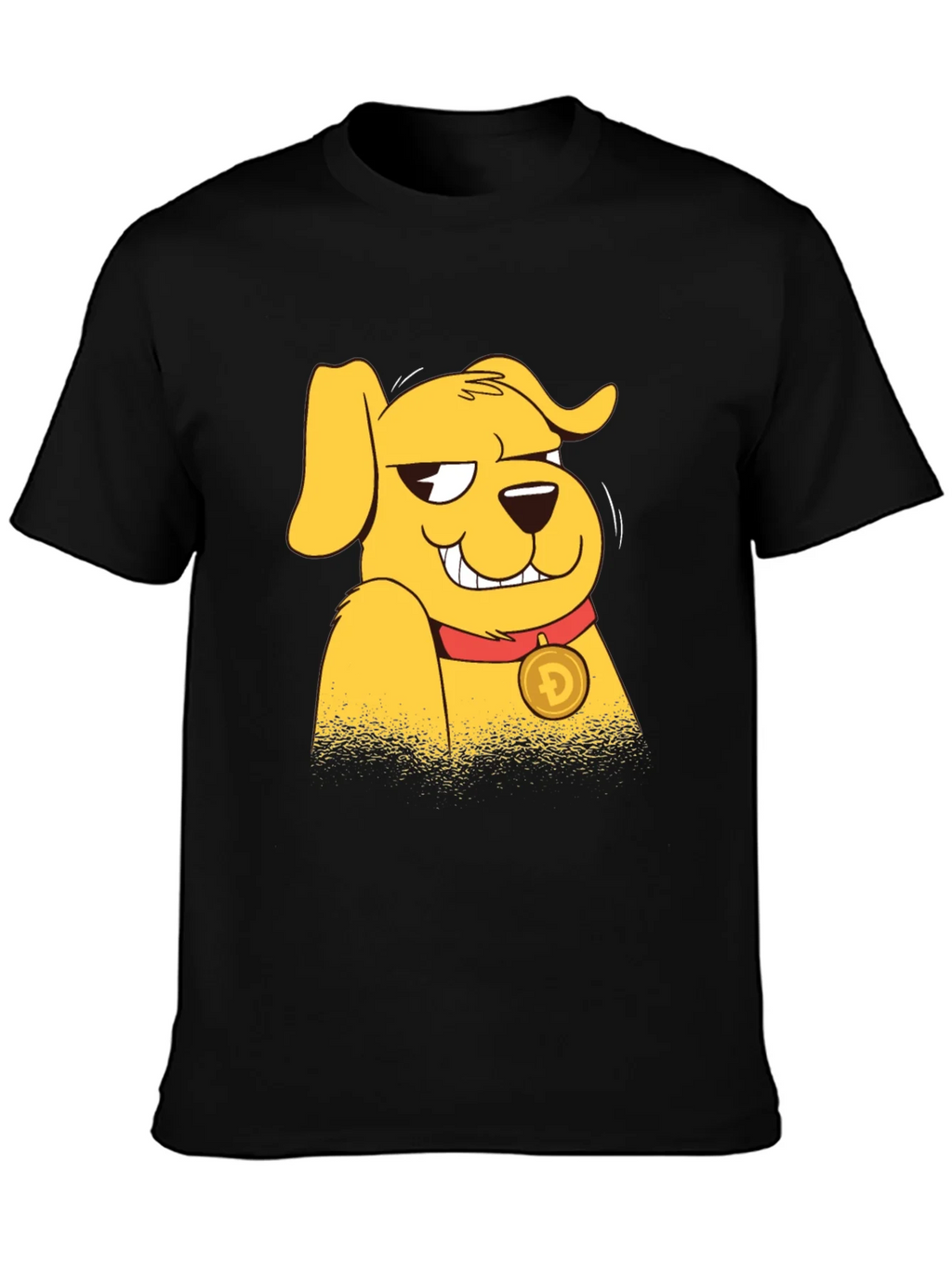Doge Cartoon Graphic Black T-Shirt product image 3