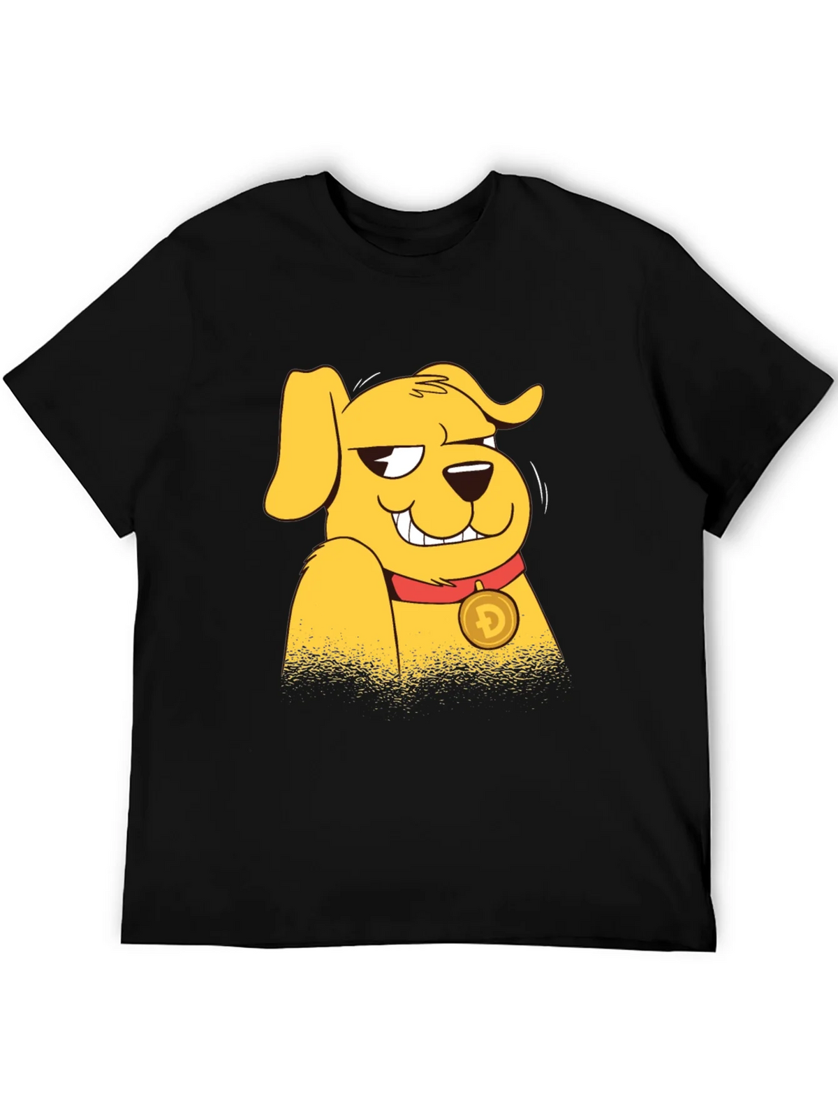 Doge Cartoon Graphic Black T-Shirt product image 5
