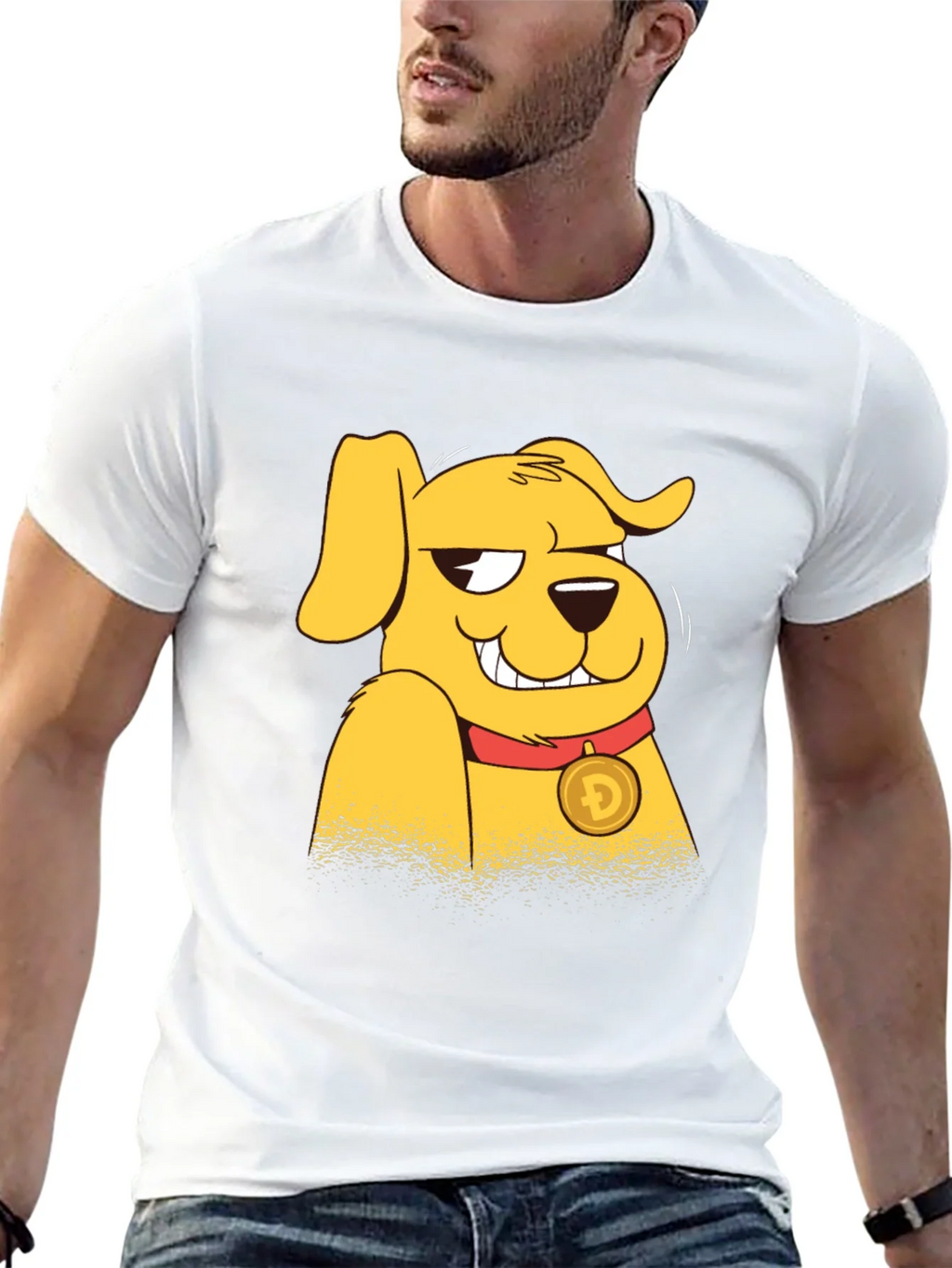Doge Cartoon Graphic Black T-Shirt product image 12