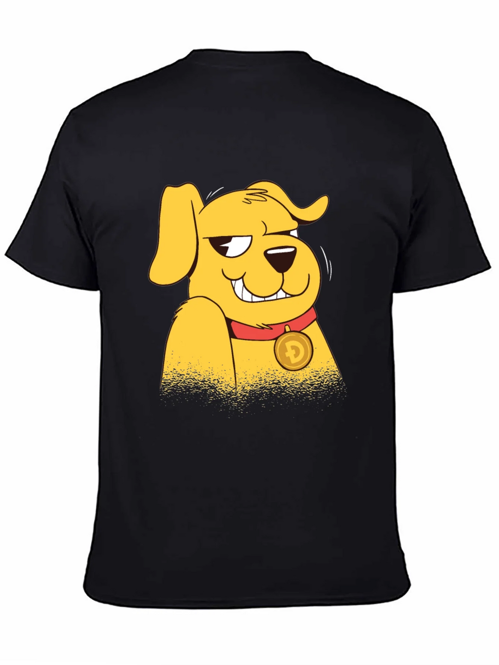 Doge Cartoon Graphic Black T-Shirt product image 4