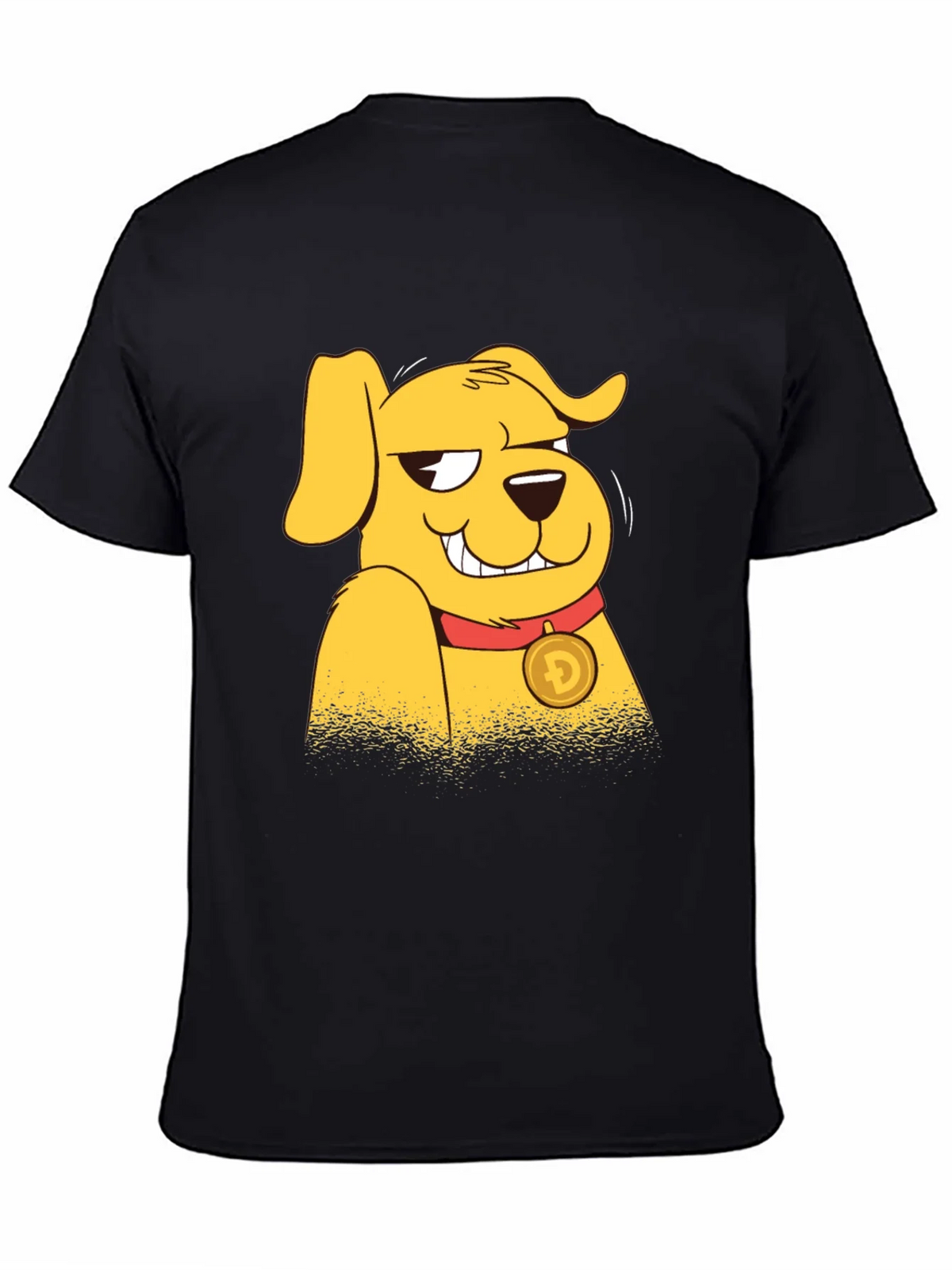 Doge Cartoon Graphic Black T-Shirt product image 4