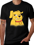 Doge Cartoon Graphic Black T-Shirt product image 1