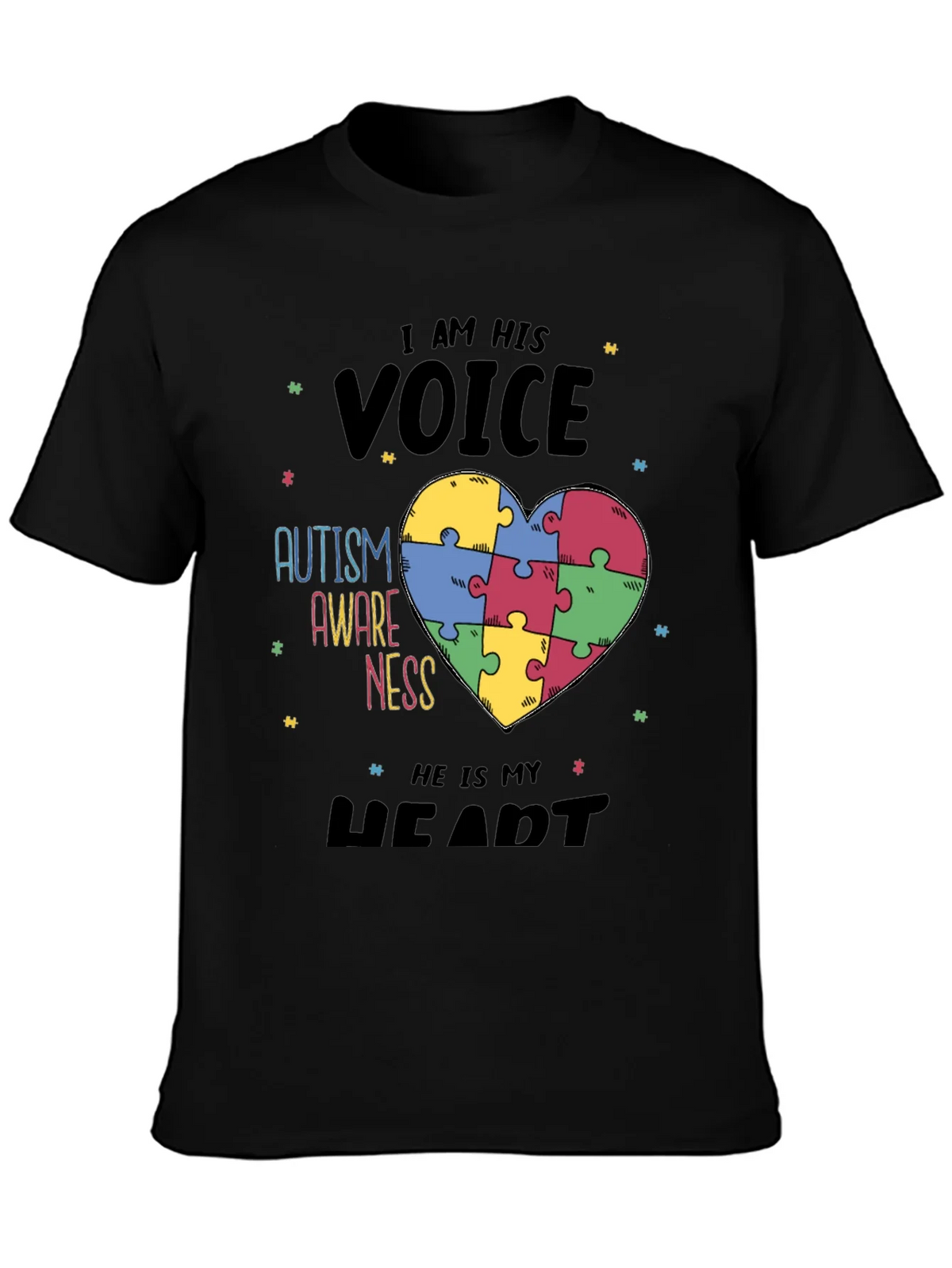 Autism Awareness T-Shirt - I Am His Voice Graphic Tee product image 3
