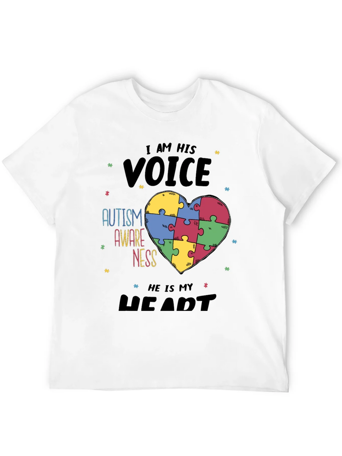 Autism Awareness T-Shirt - I Am His Voice Graphic Tee product image 7