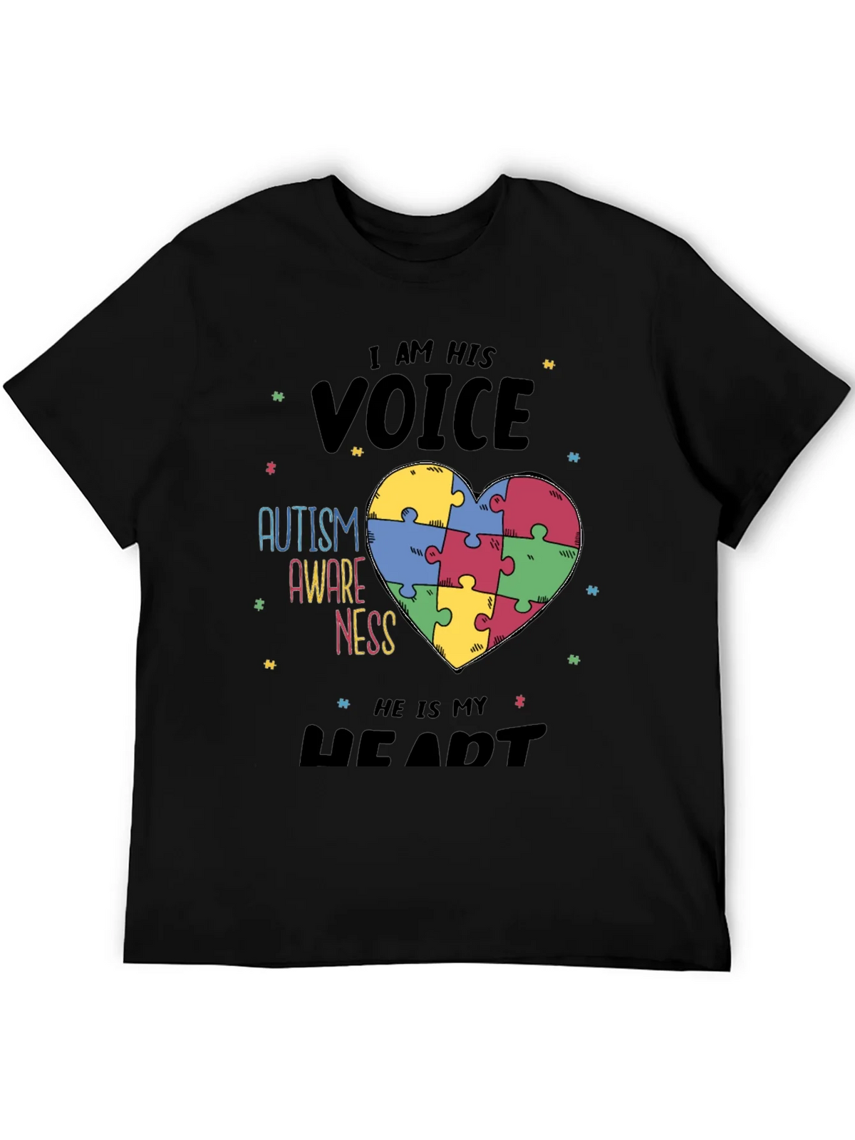 Autism Awareness T-Shirt - I Am His Voice Graphic Tee product image 5