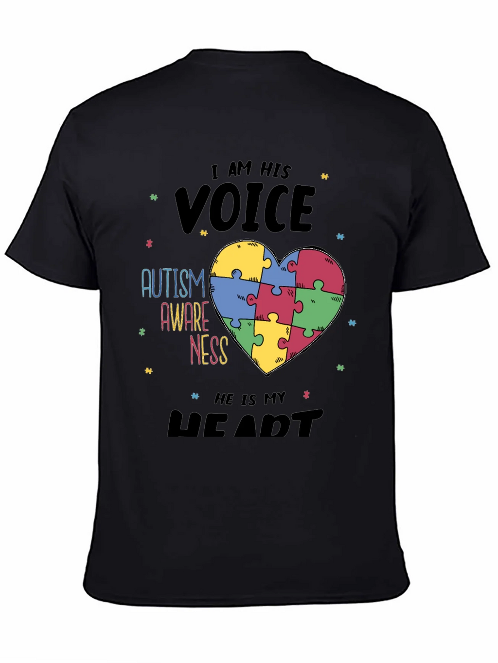 Autism Awareness T-Shirt - I Am His Voice Graphic Tee product image 4