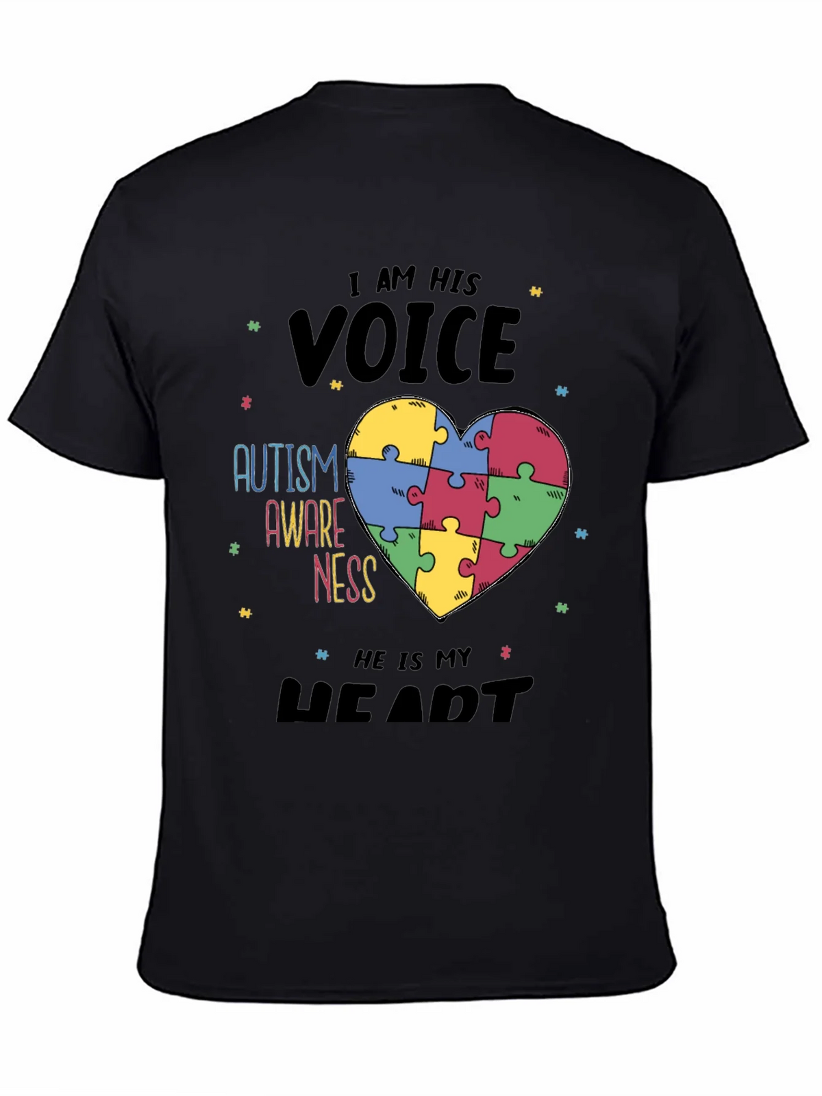 Autism Awareness T-Shirt - I Am His Voice Graphic Tee product image 4