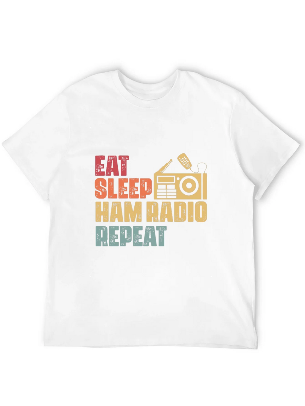 Eat Sleep Ham Radio Repeat Graphic T-Shirt product image 6