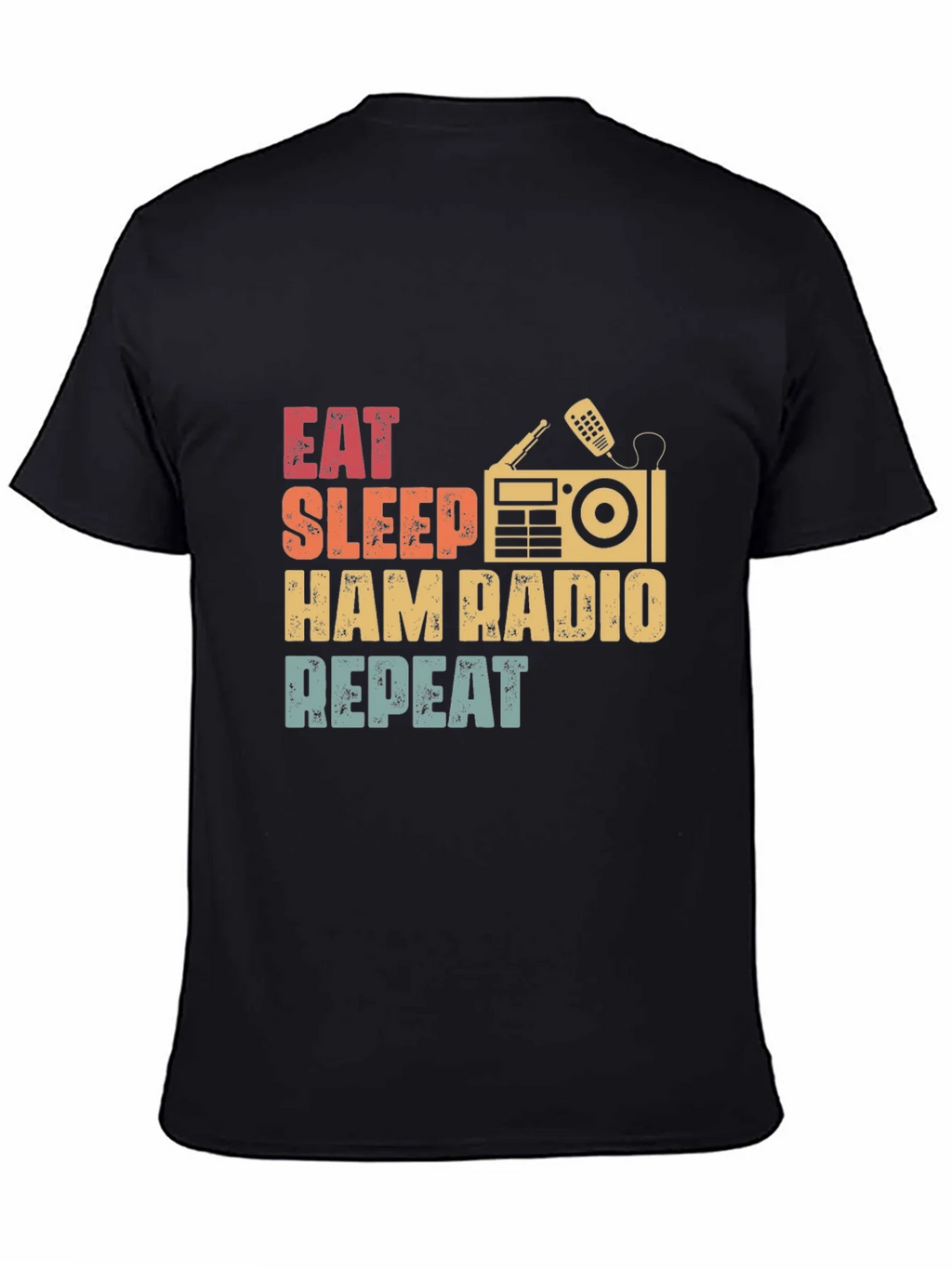 Eat Sleep Ham Radio Repeat Graphic T-Shirt product image 2