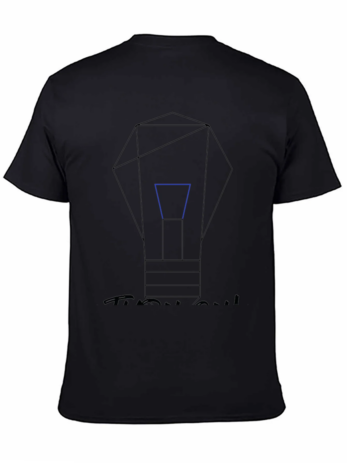 Geometric Lightbulb Graphic T-Shirt product image 2