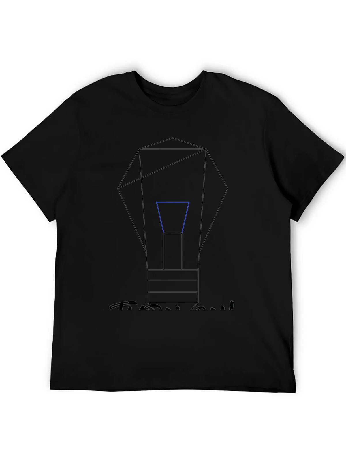 Geometric Lightbulb Graphic T-Shirt product image 3
