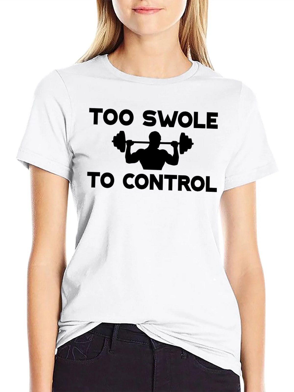 Too Swole To Control Funny Gym Workout T-Shirt product image 7