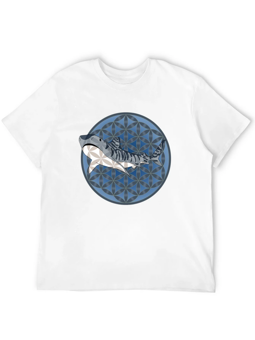Shark Pattern Graphic T-Shirt - Stylish Mens Tee product image 11