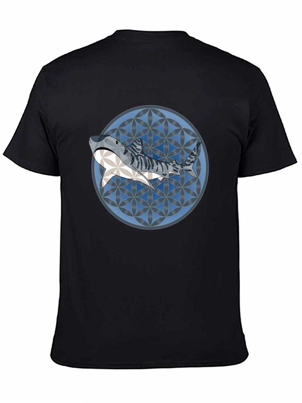 Shark Pattern Graphic T-Shirt - Stylish Mens Tee product image 4