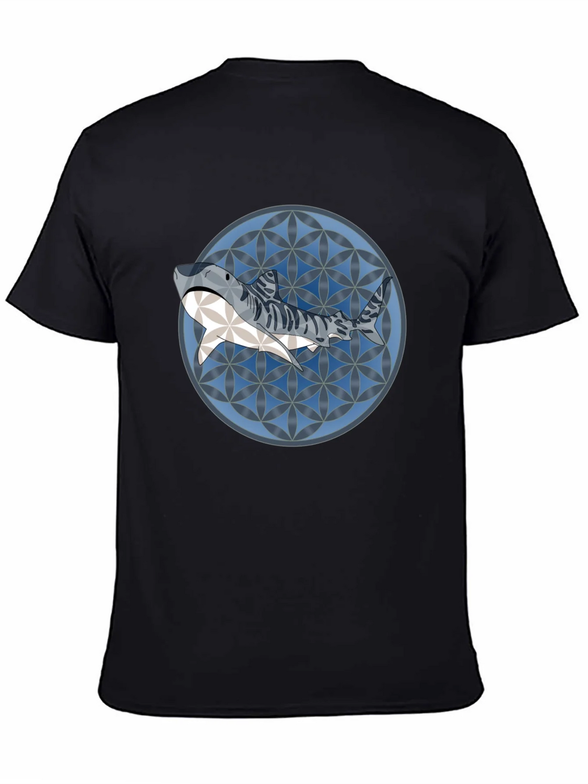 Shark Pattern Graphic T-Shirt - Stylish Mens Tee product image 4