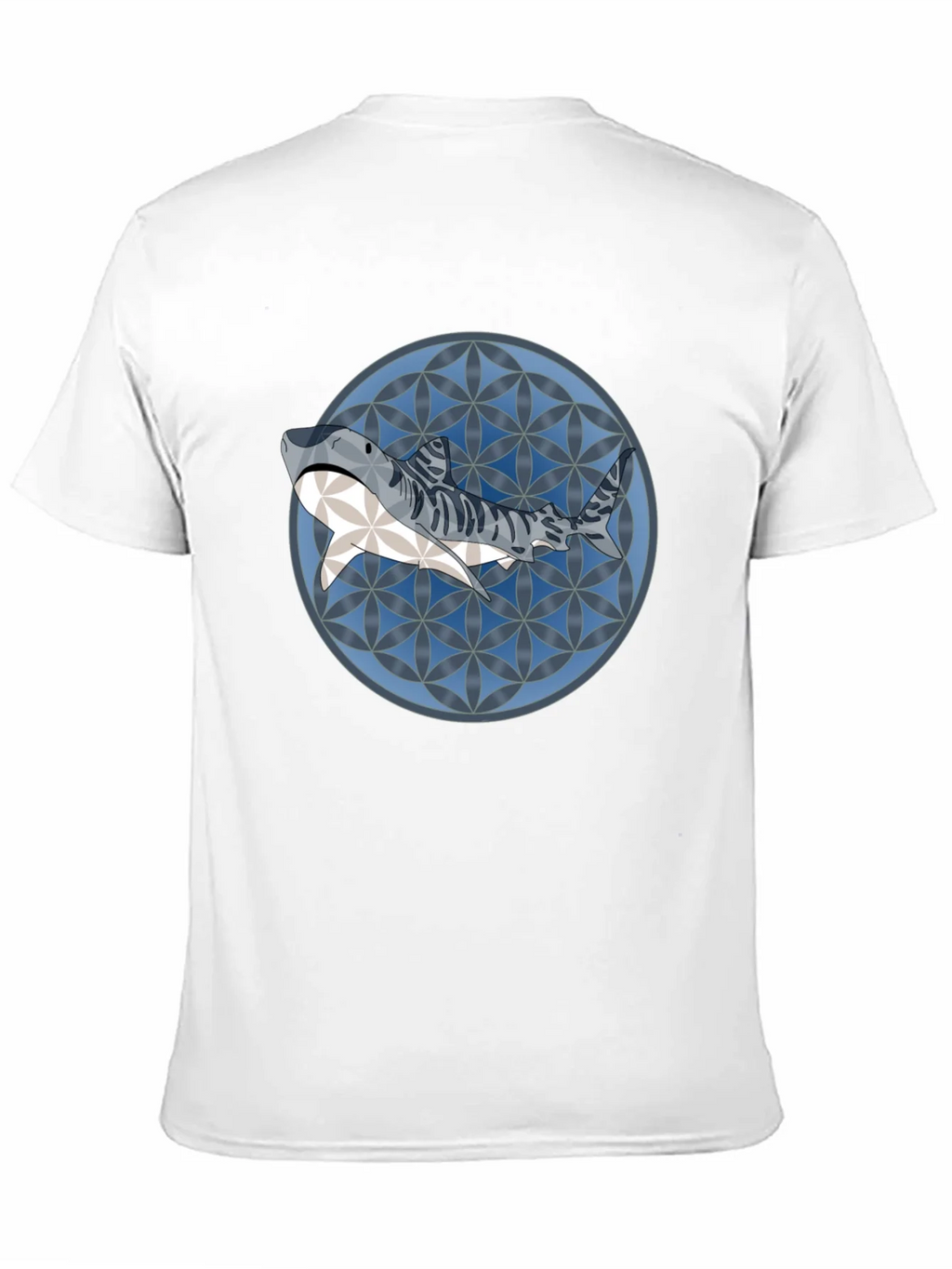 Shark Pattern Graphic T-Shirt - Stylish Mens Tee product image 10