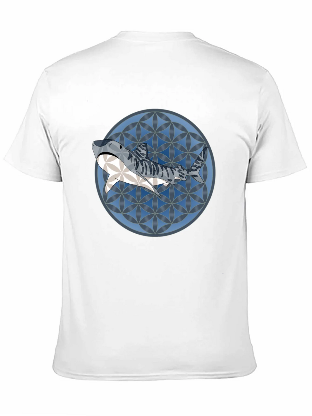 Shark Pattern Graphic T-Shirt - Stylish Mens Tee product image 10