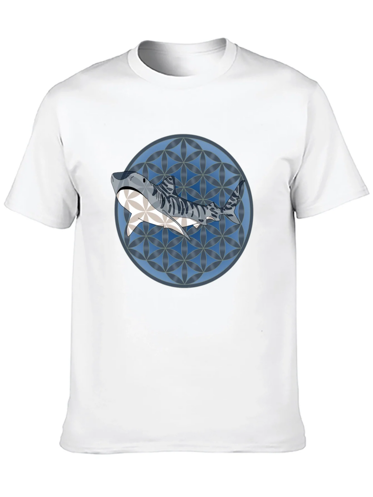 Shark Pattern Graphic T-Shirt - Stylish Mens Tee product image 9
