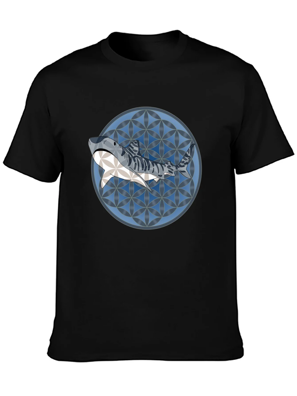 Shark Pattern Graphic T-Shirt - Stylish Mens Tee product image 3