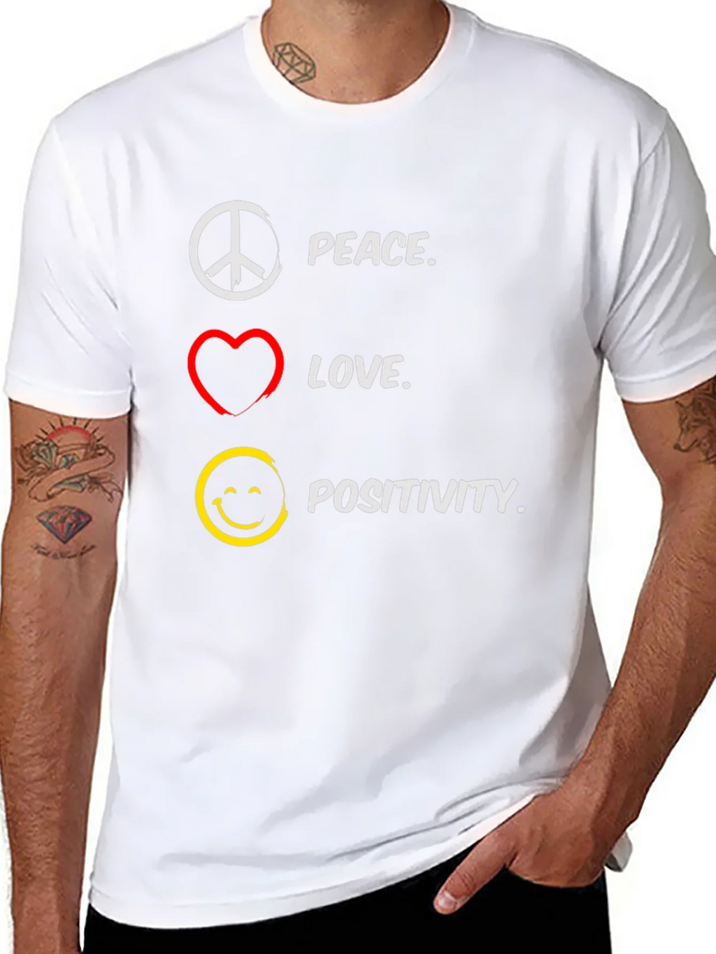 Peace Love Positivity T-Shirt product image 7