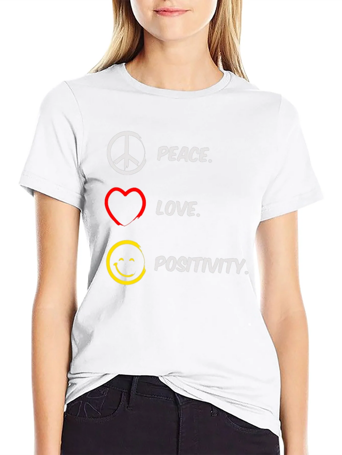 Peace Love Positivity T-Shirt product image 8