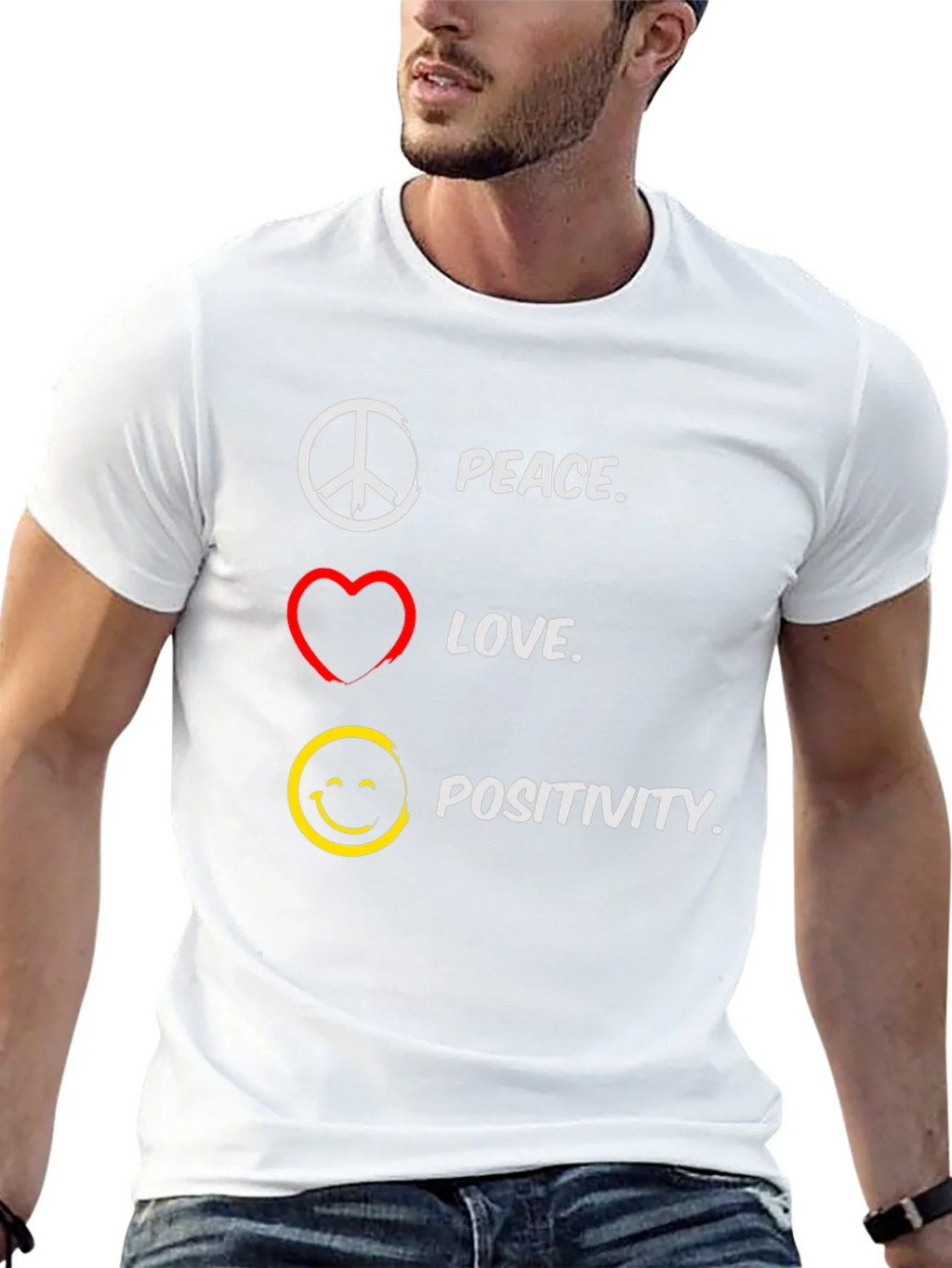Peace Love Positivity T-Shirt product image 12