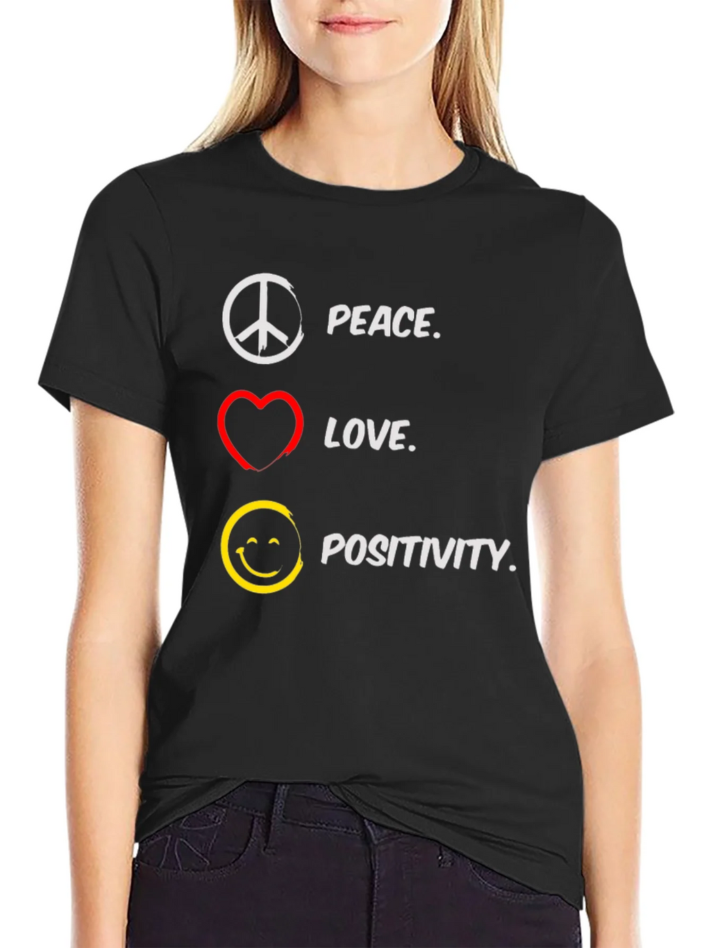 Peace Love Positivity T-Shirt product image 2