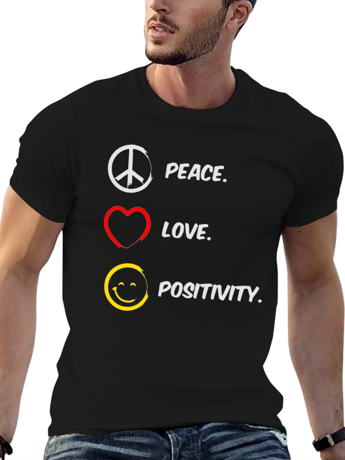 Peace Love Positivity T-Shirt product image 6