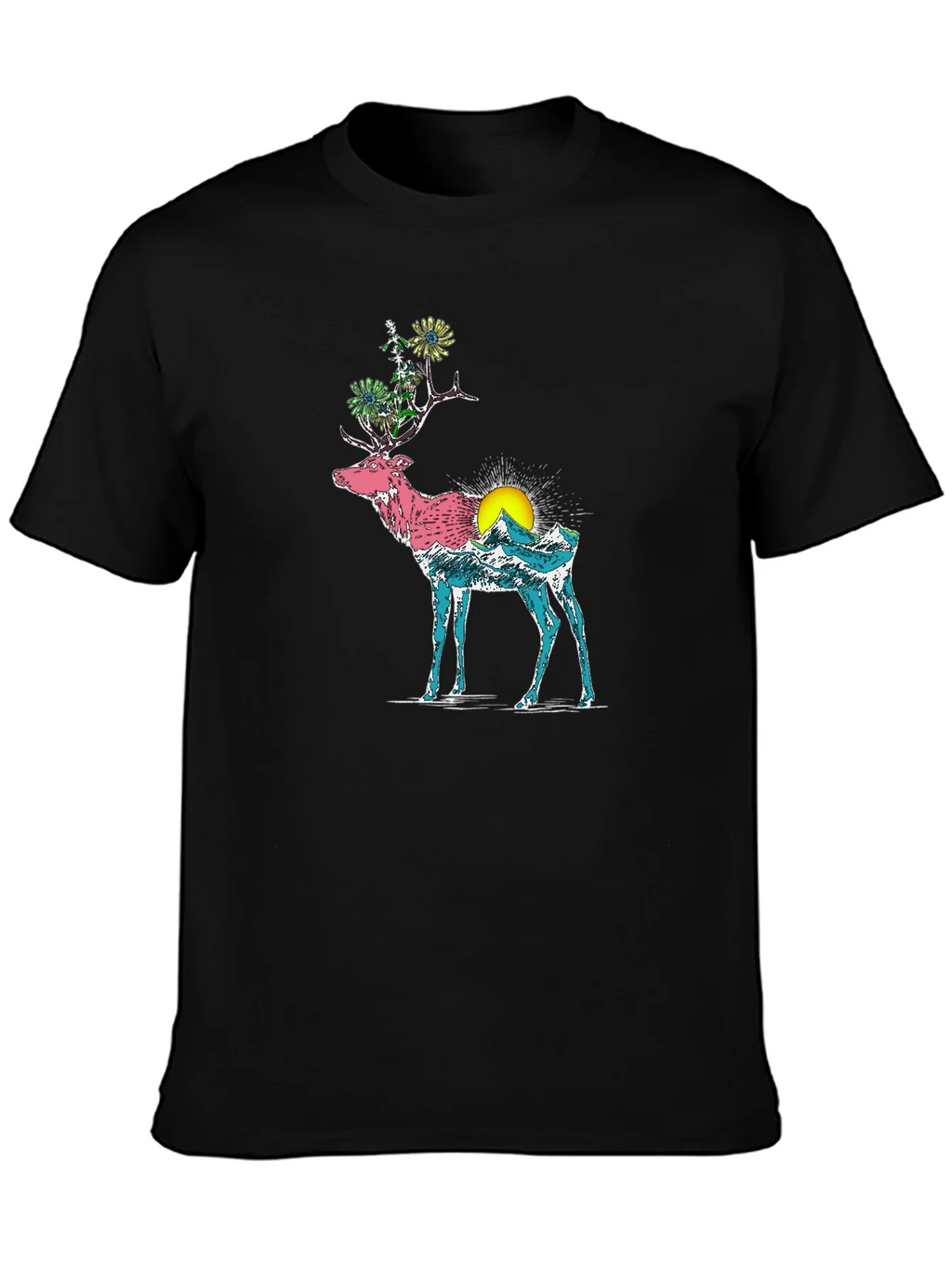 Nature Deer Graphic Tee product image 3