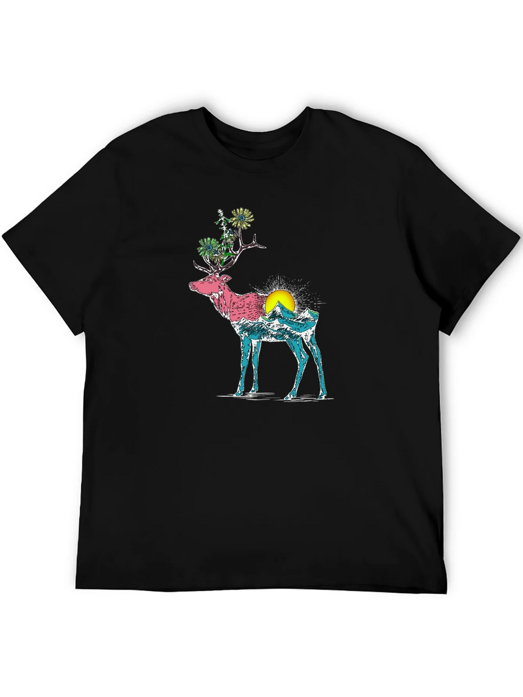 Nature Deer Graphic Tee product image 5