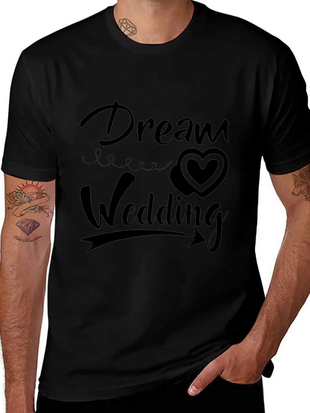 Dream Wedding Black T-Shirt product image 1