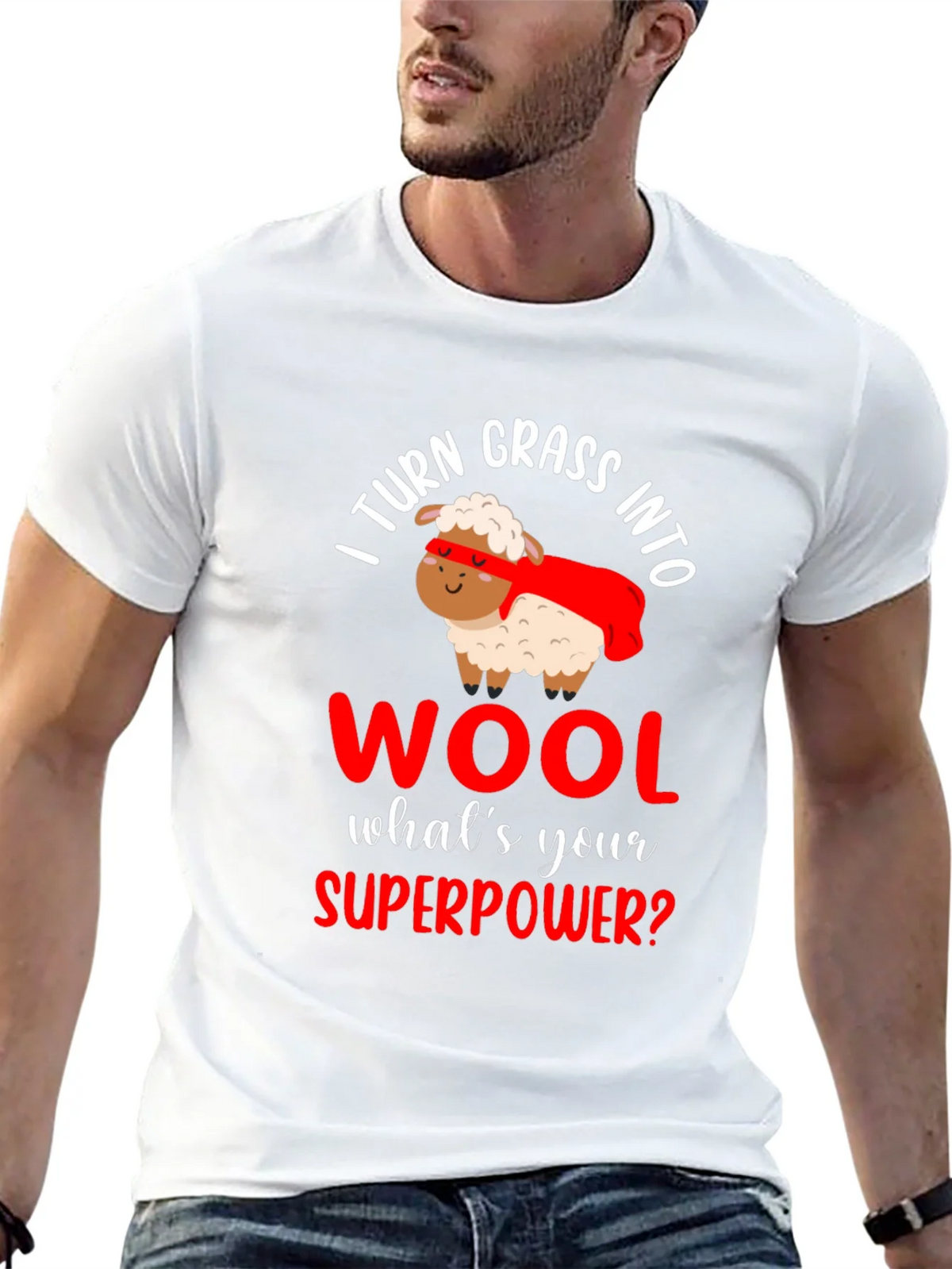 I Turn Grass Into Wool T-Shirt product image 12