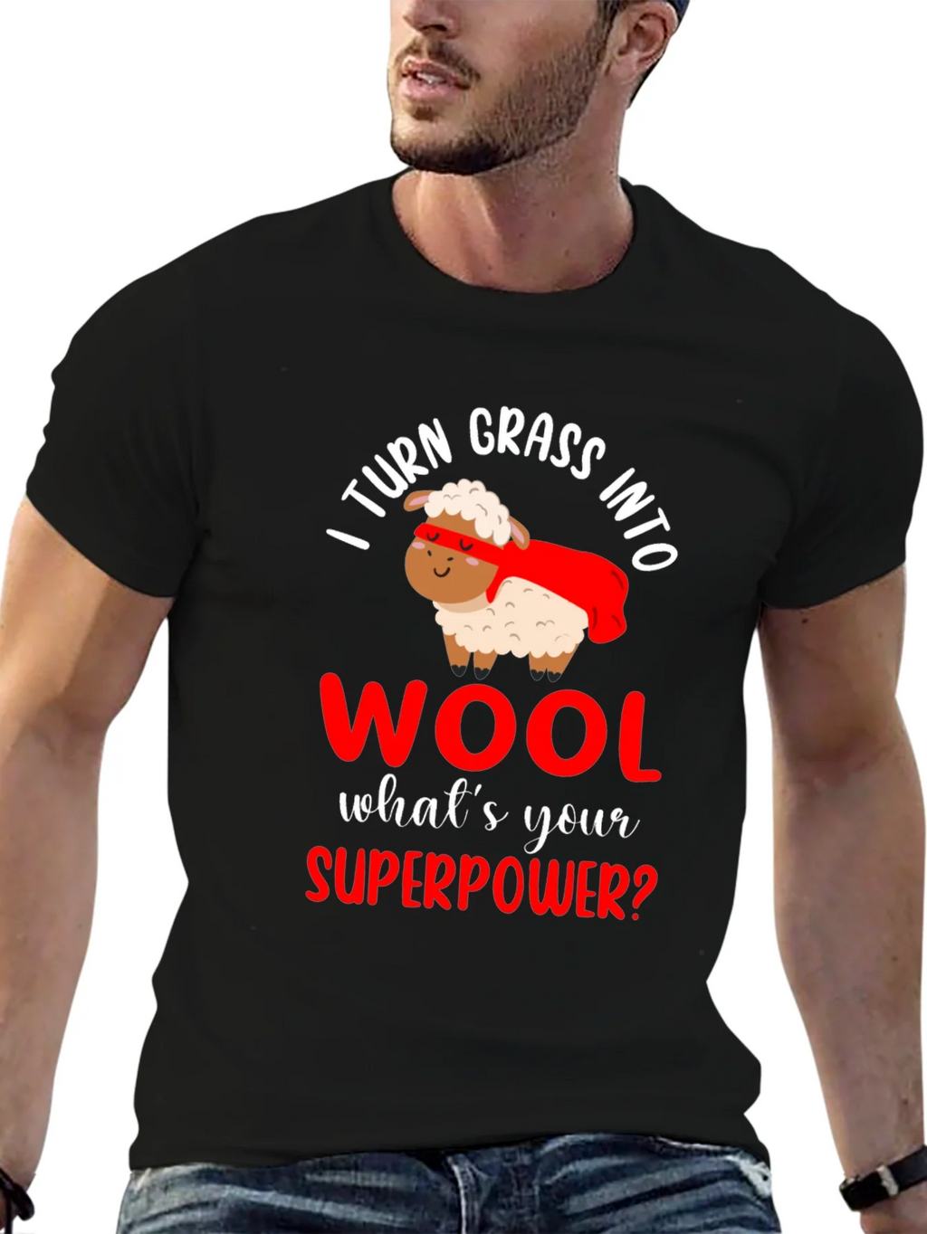I Turn Grass Into Wool T-Shirt product image 6