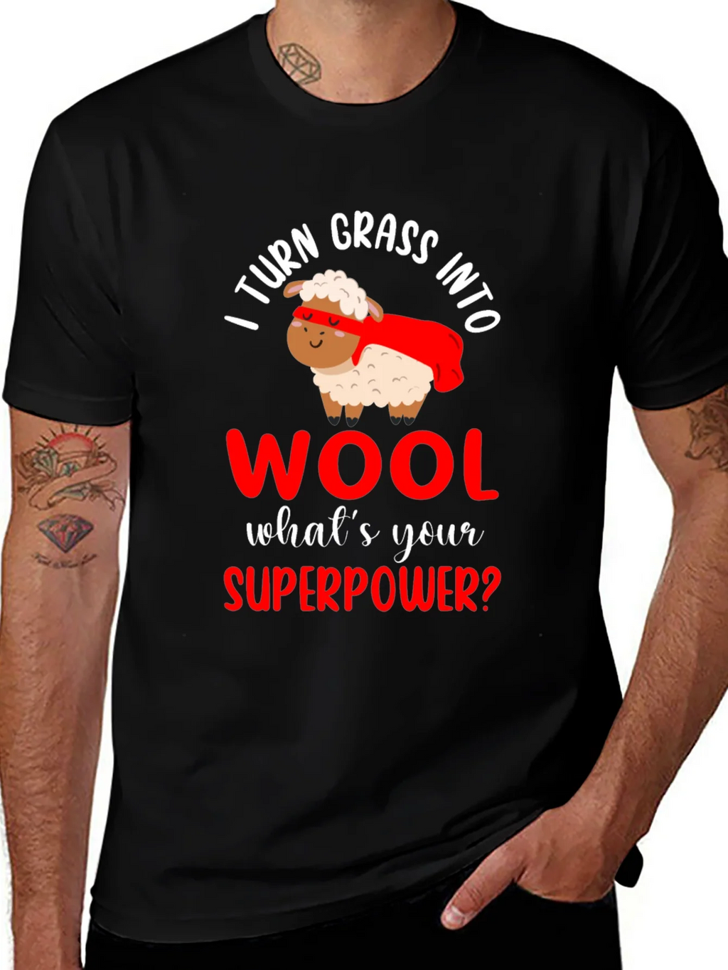 I Turn Grass Into Wool T-Shirt product image 1