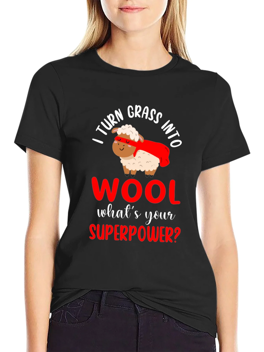I Turn Grass Into Wool T-Shirt product image 2