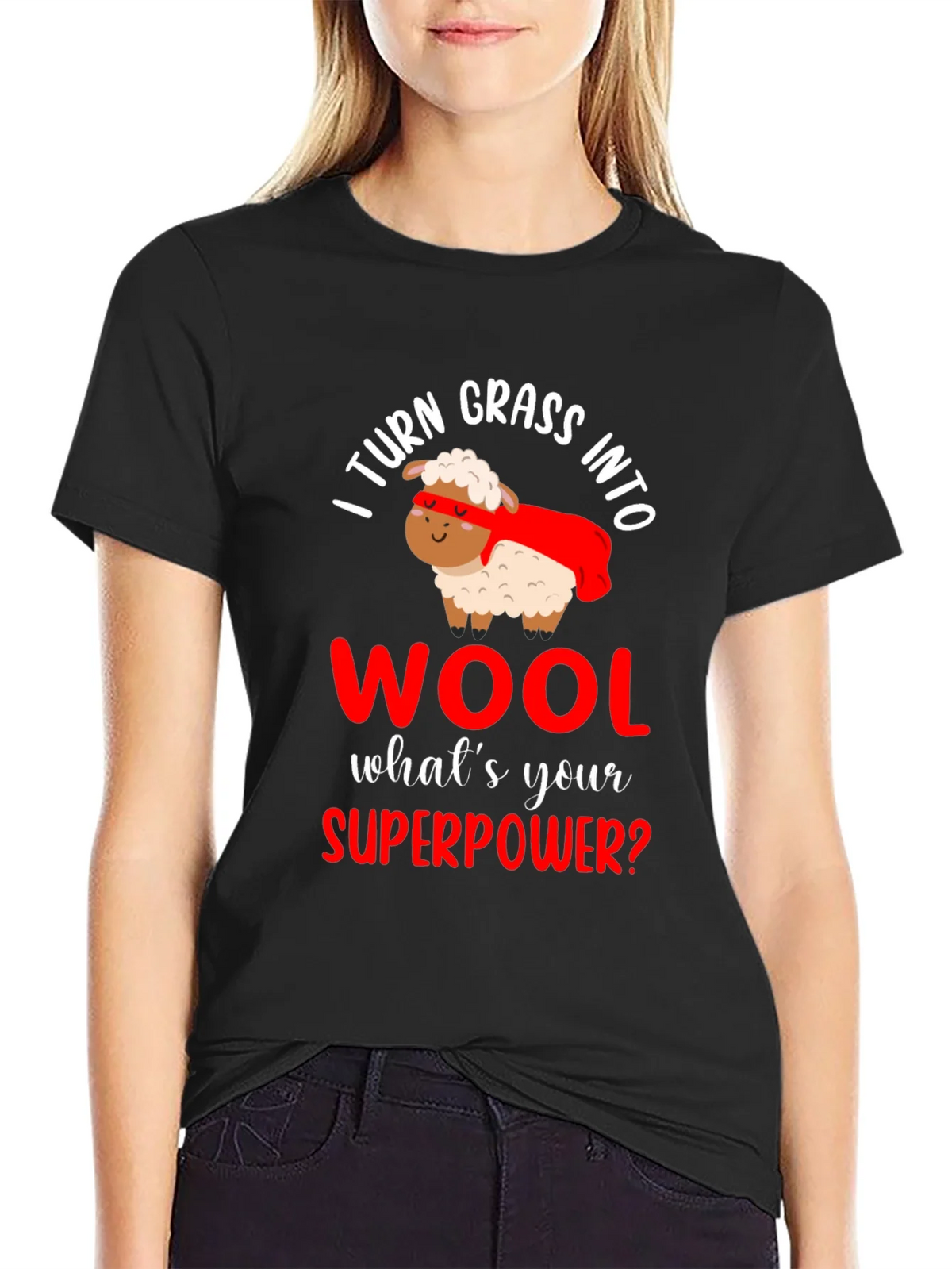 I Turn Grass Into Wool T-Shirt product image 2