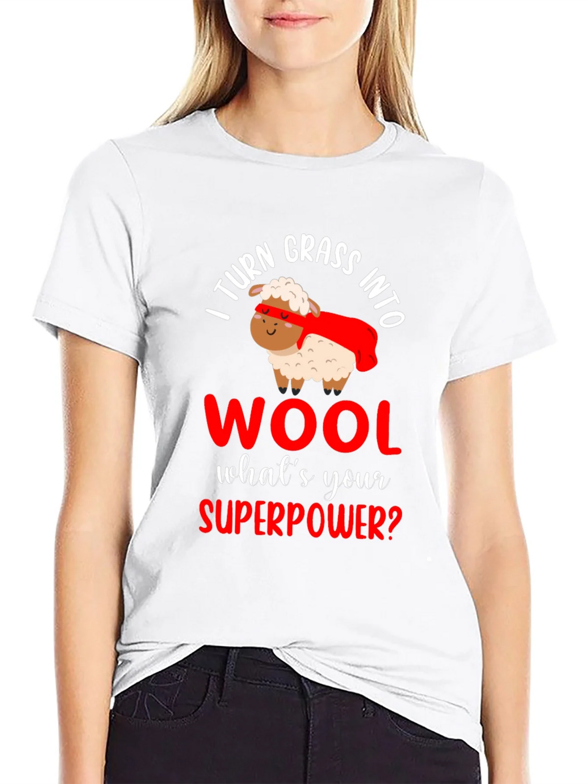 I Turn Grass Into Wool T-Shirt product image 8