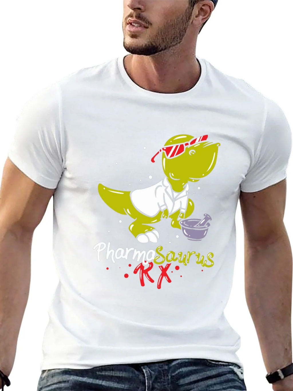 Pharmasaurus RX T-Shirt - Funny Pharmacist Dinosaur Tee product image 12