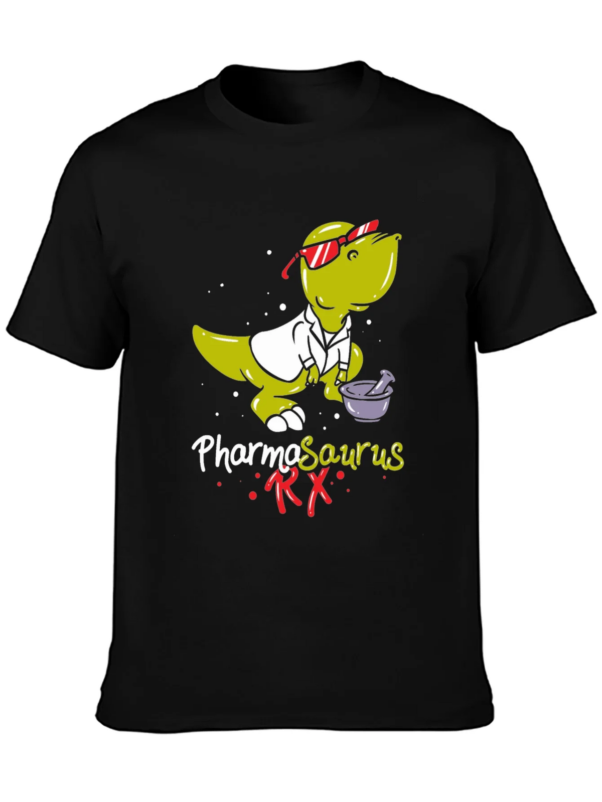 Pharmasaurus RX T-Shirt - Funny Pharmacist Dinosaur Tee product image 3