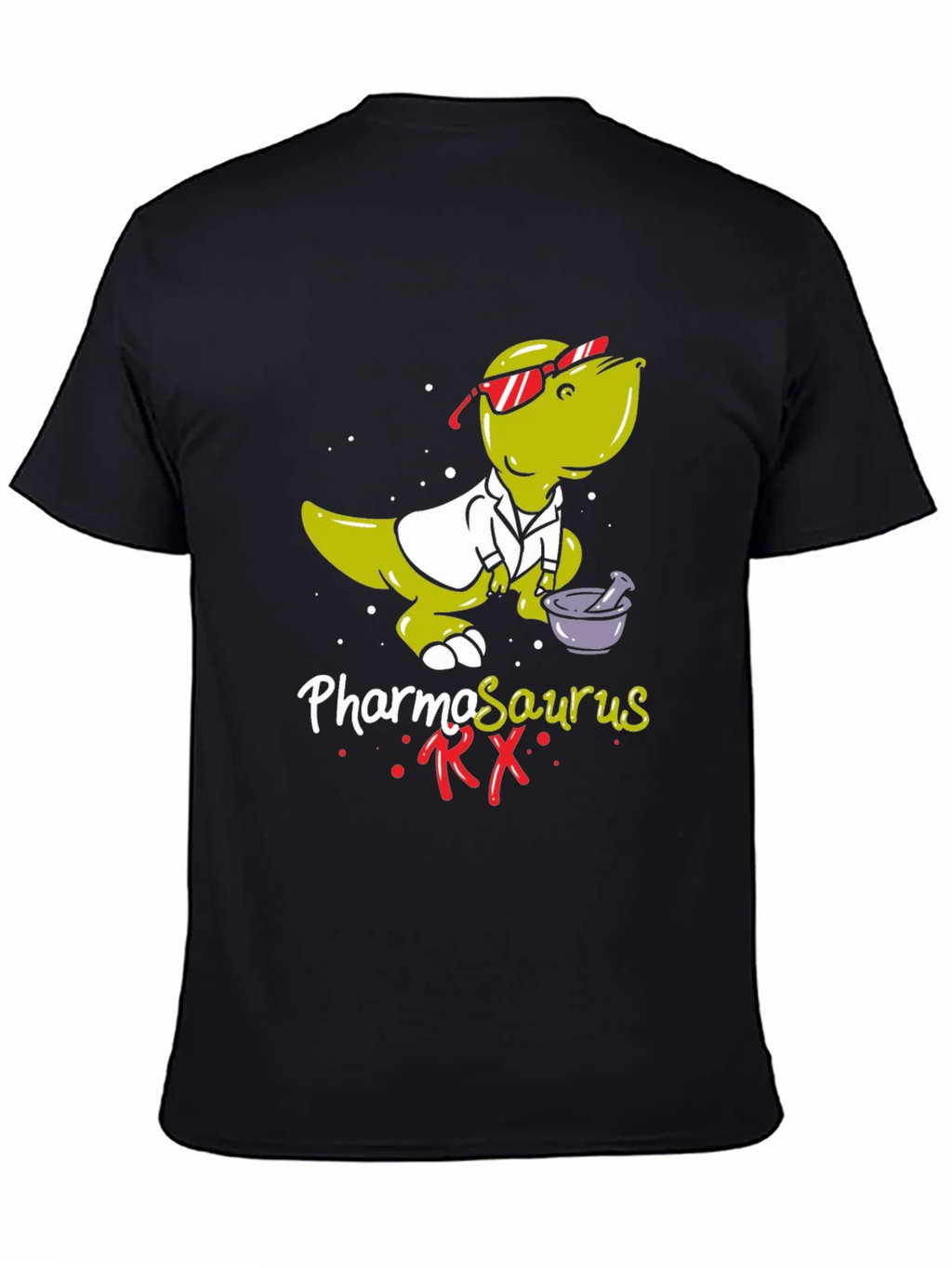 Pharmasaurus RX T-Shirt - Funny Pharmacist Dinosaur Tee product image 4