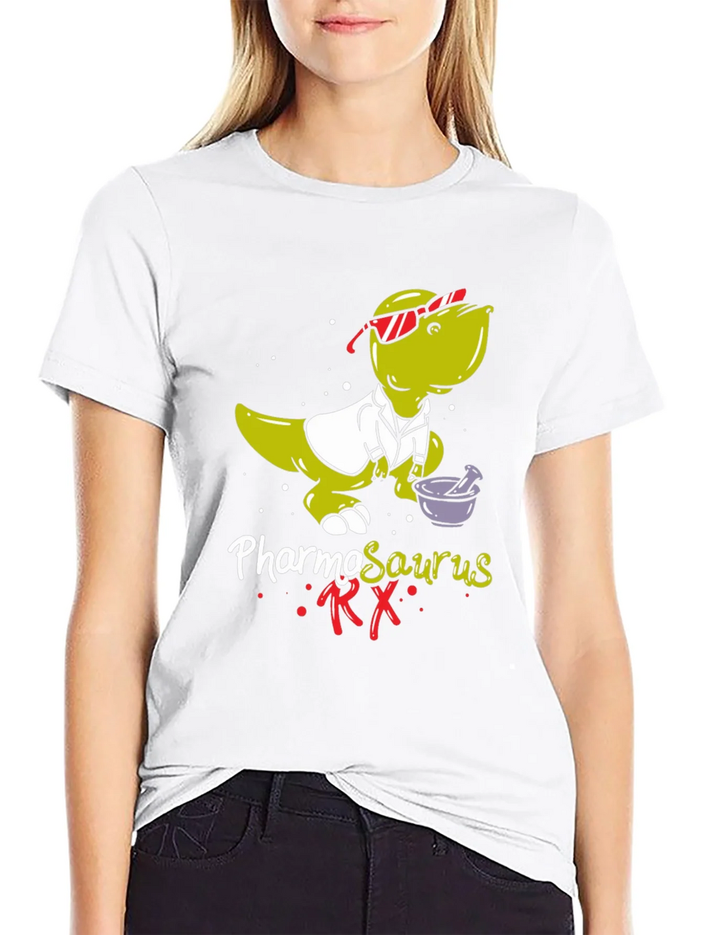Pharmasaurus RX T-Shirt - Funny Pharmacist Dinosaur Tee product image 8