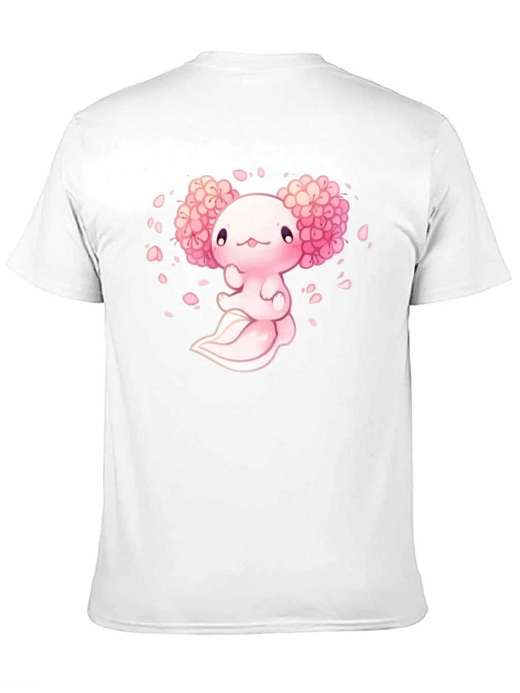 Axolotl Sakura Black T-Shirt product image 10