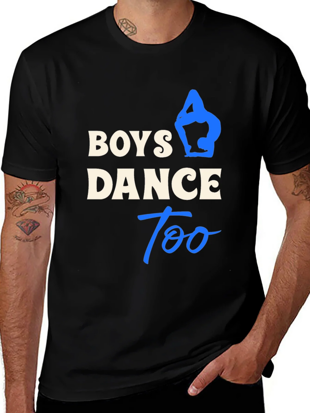 Boys Dance Too Black T-Shirt product image 1