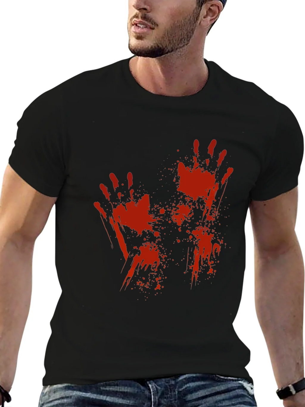 Bloody Handprint T-Shirt - Halloween Horror Tee product image 6