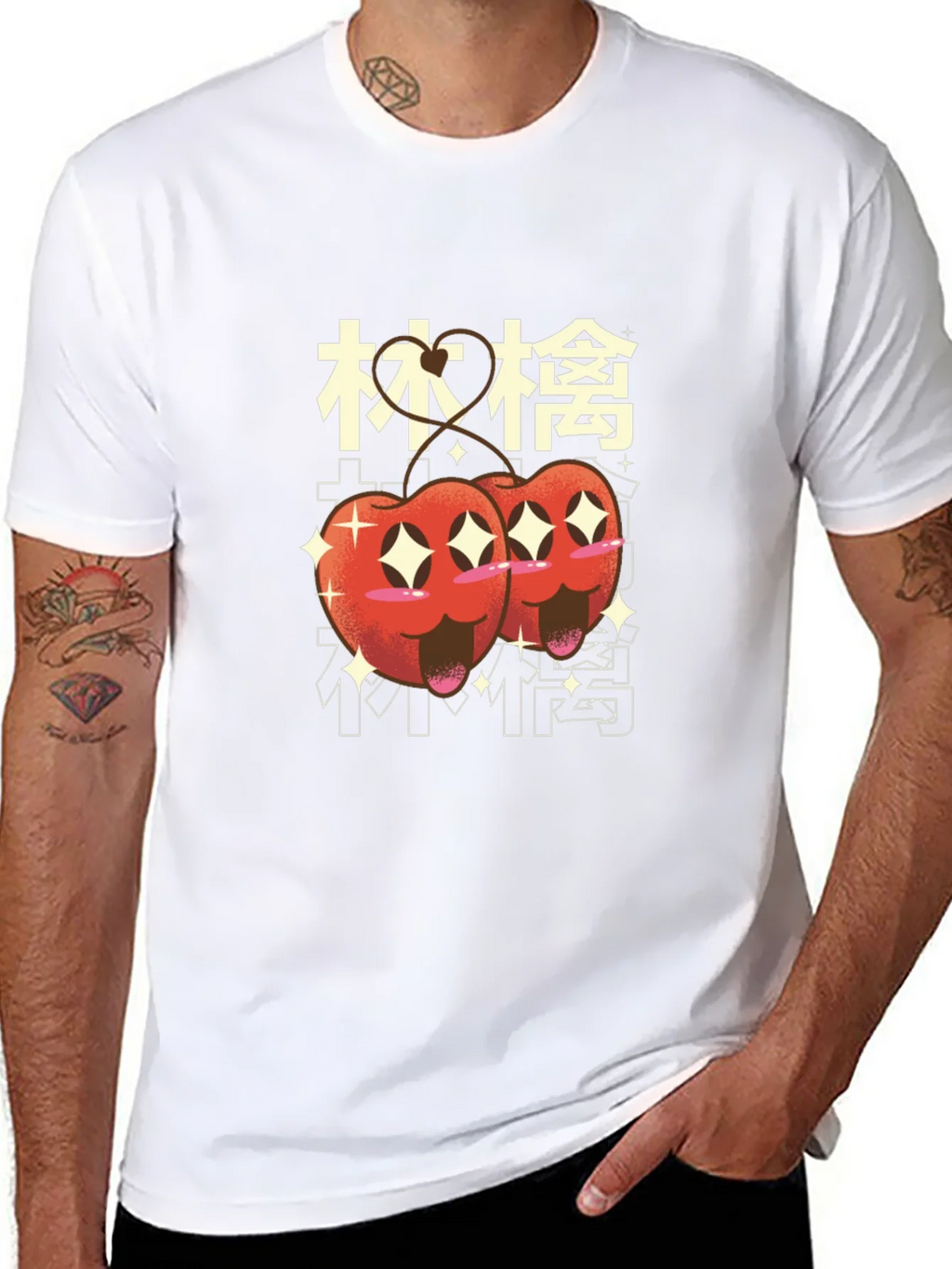 Kawaii Cherry Graphic Tee product image 7