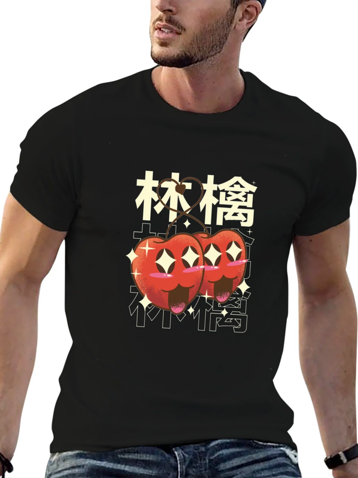 Kawaii Cherry Graphic Tee product image 6