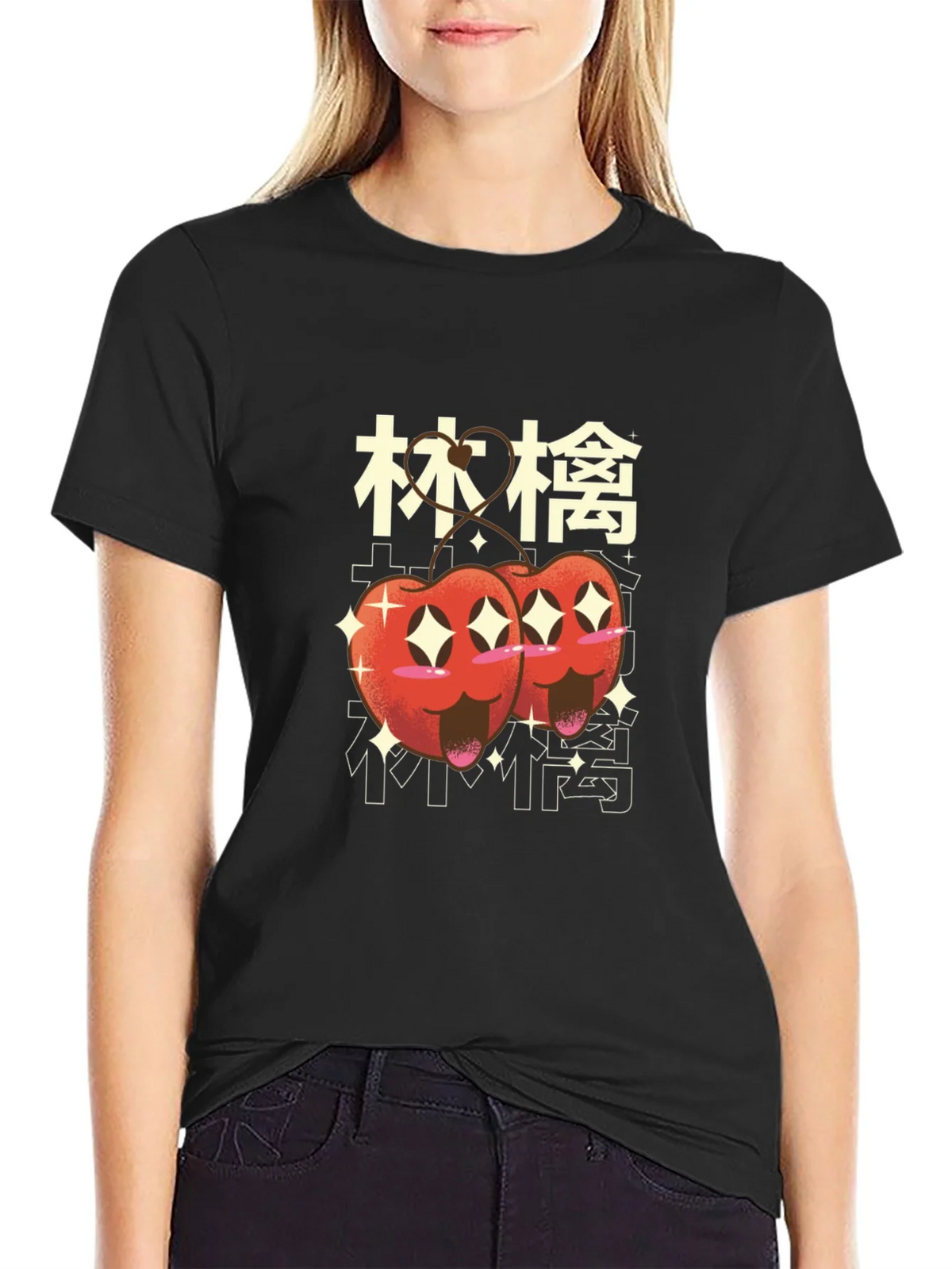 Kawaii Cherry Graphic Tee product image 2